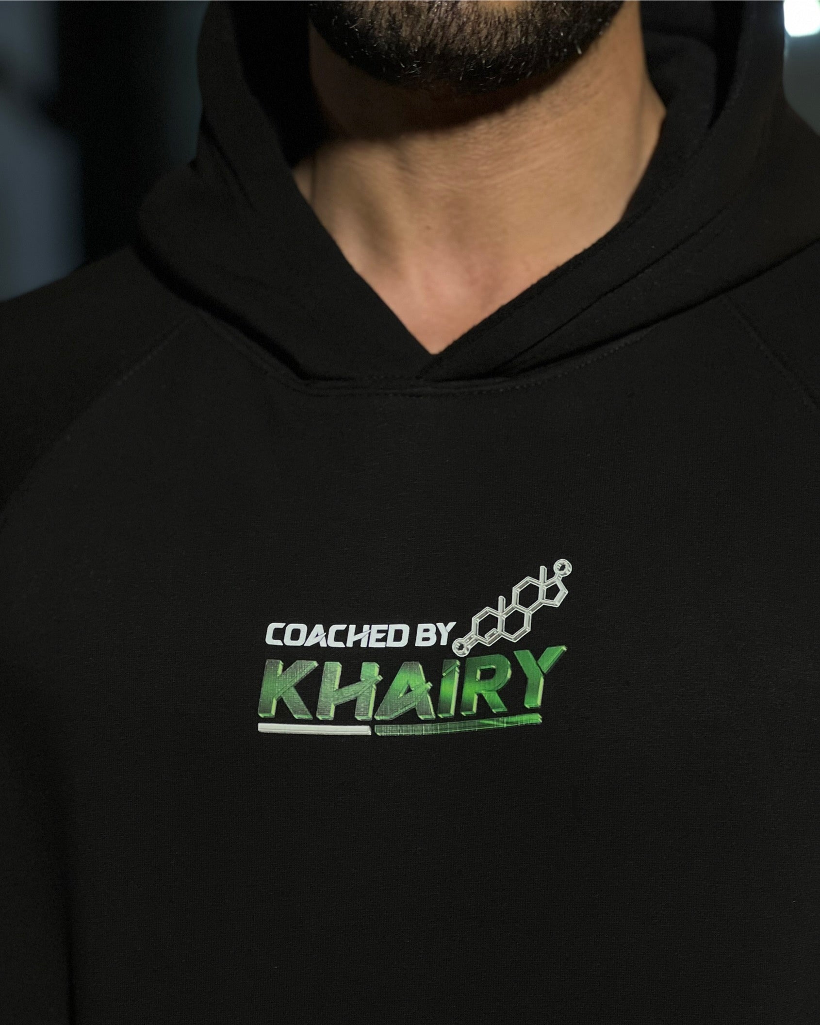 Coached By Khairy Oversized Hoodie "Science Based Lifter"